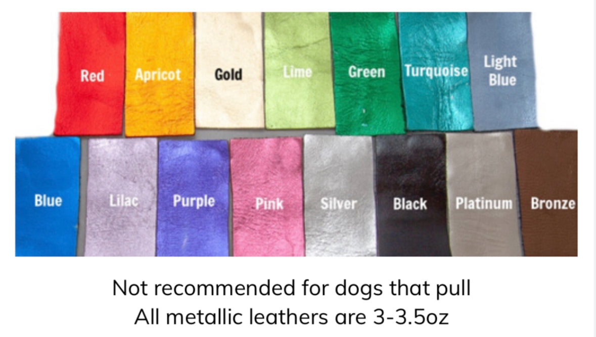 1/2” Bullhide and metallic braided leather