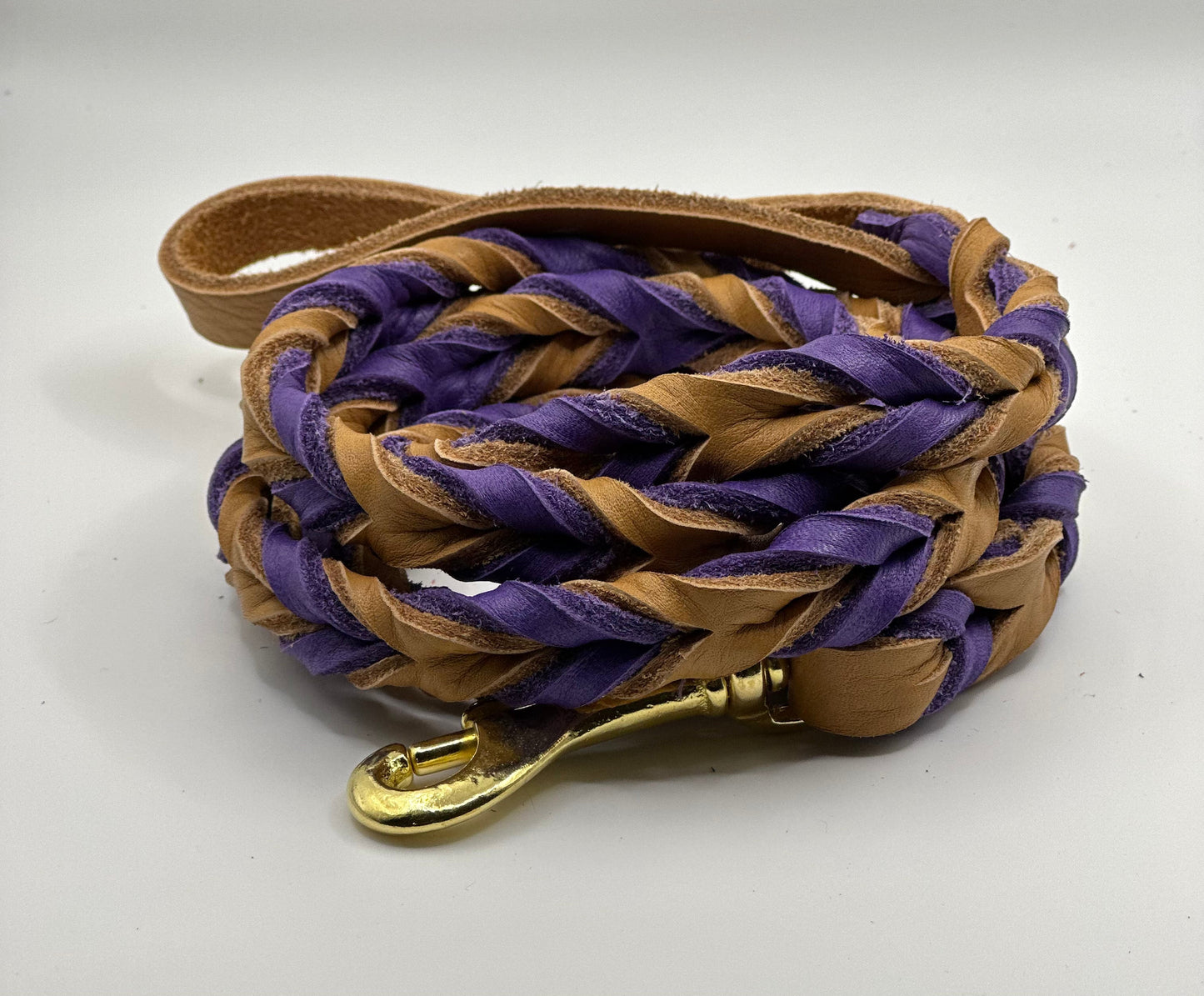 3/4” Bullhide braided leather leash