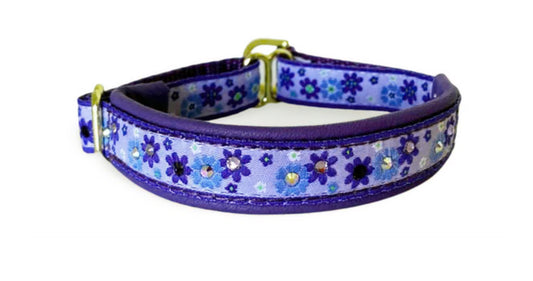 1/2" Purple Posies Luxe Limited Slip Collar