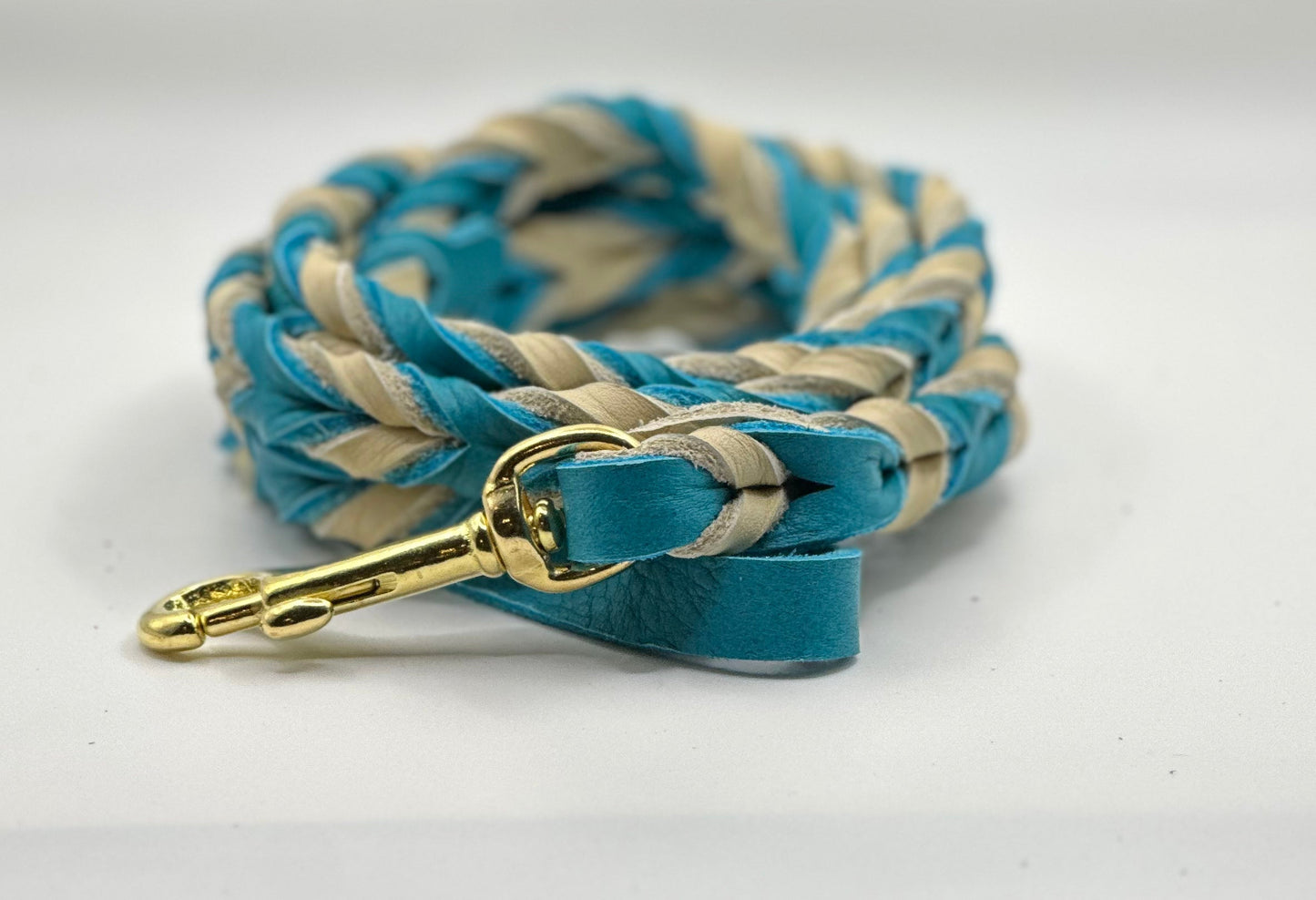 3/4” Bullhide braided leather leash