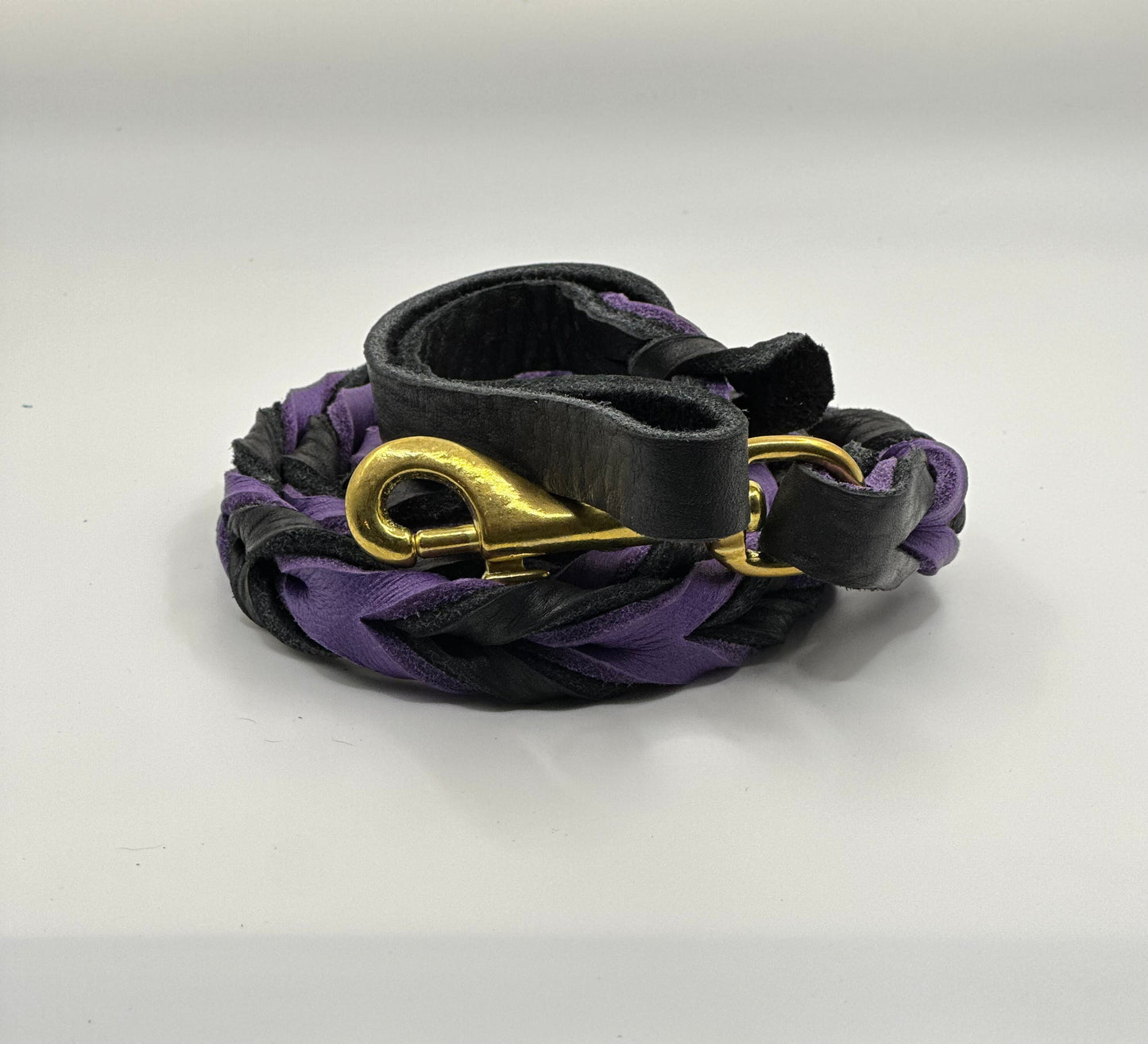 3/8” Bullhide braided leather leash