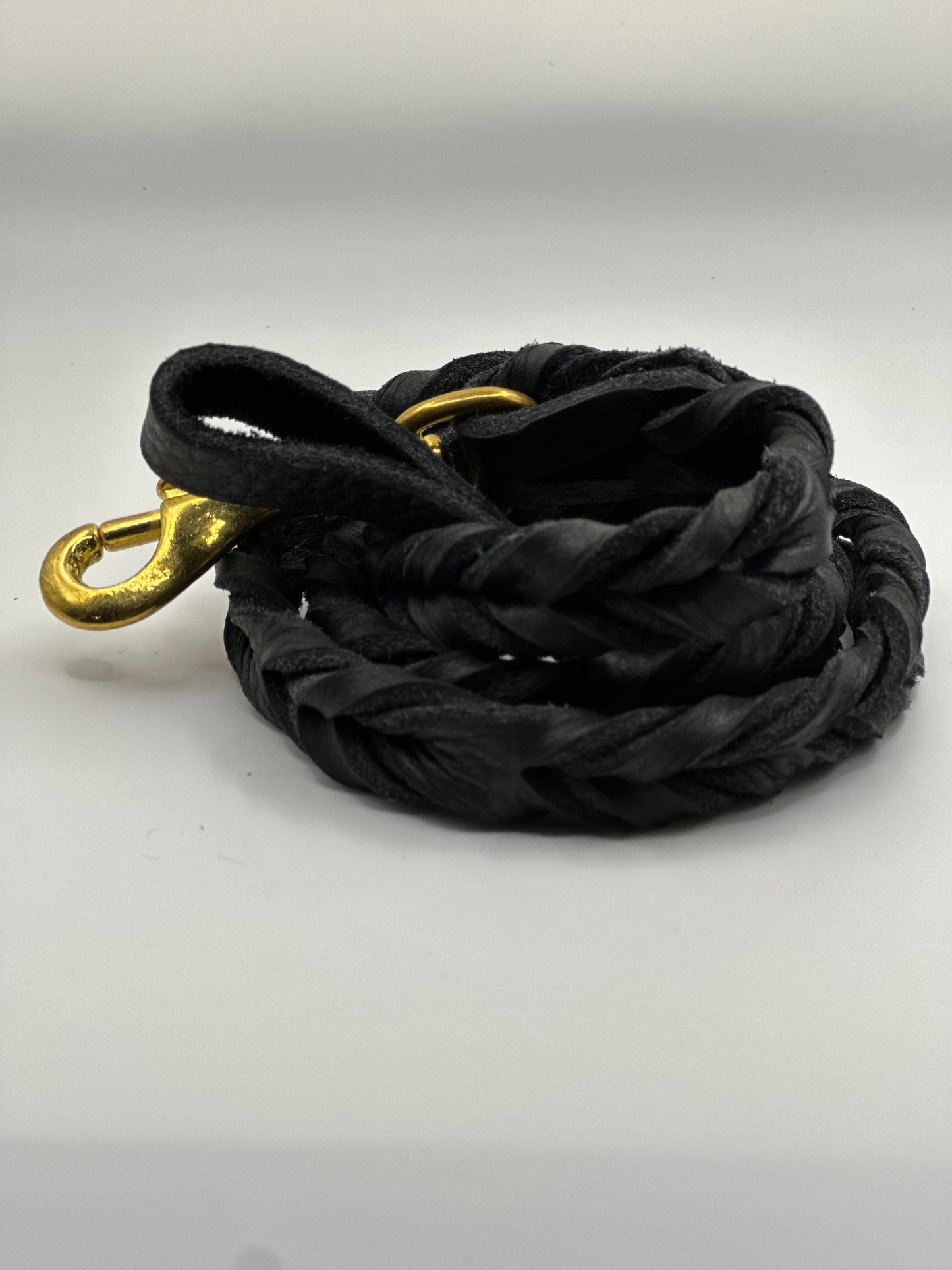 3/4” Bullhide braided leather leash