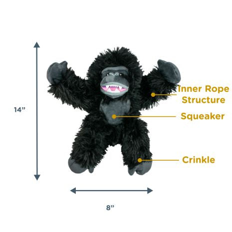GORILLA ROPE BODY DOG TOY Tall tails