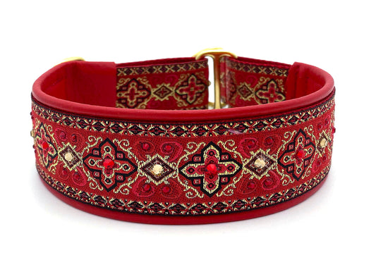 1.5" Red Croix Luxe Limited Slip Collar