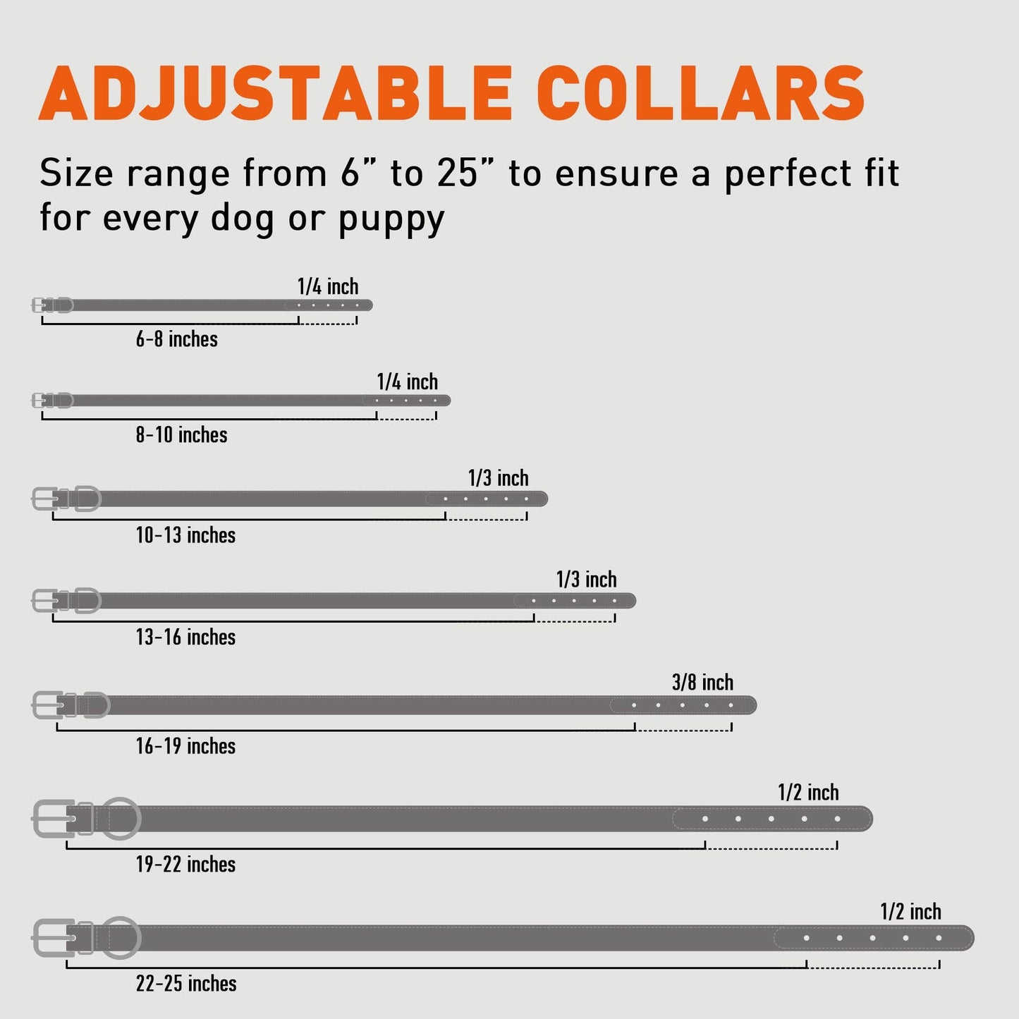 Soft Leather Collar Round: Teal / 8-10" / 1/4"