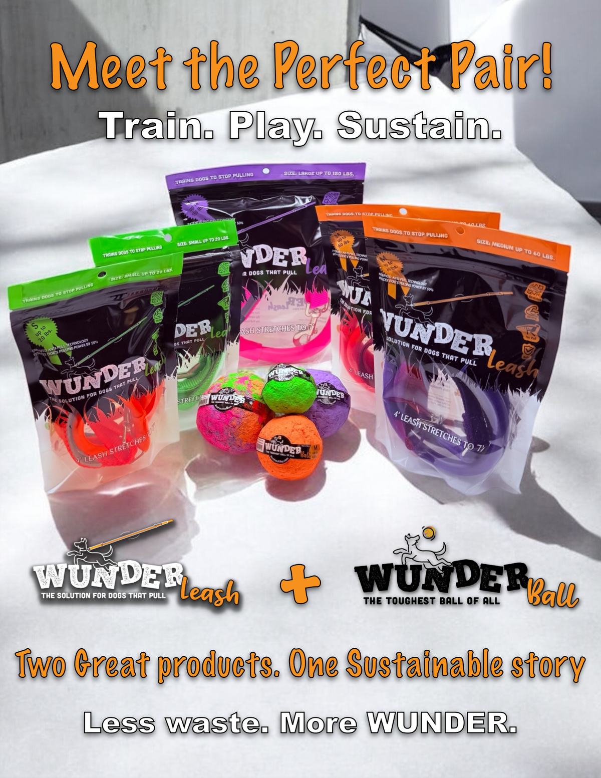 WUNDERball XL Dog Toy Refill – 12 Pack: Solids / X Large
