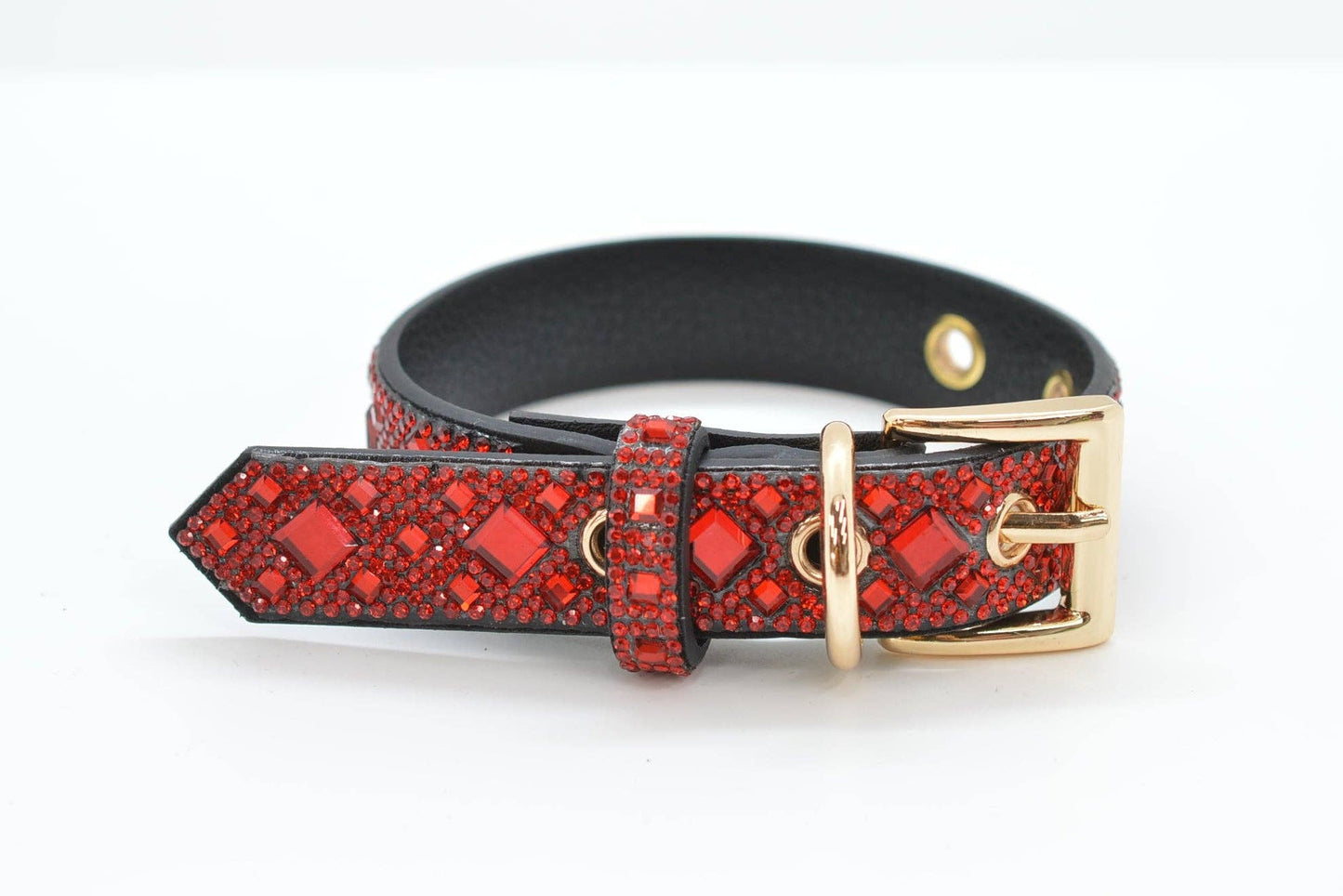 Red Rhinestone Dog Collar: X-Small
