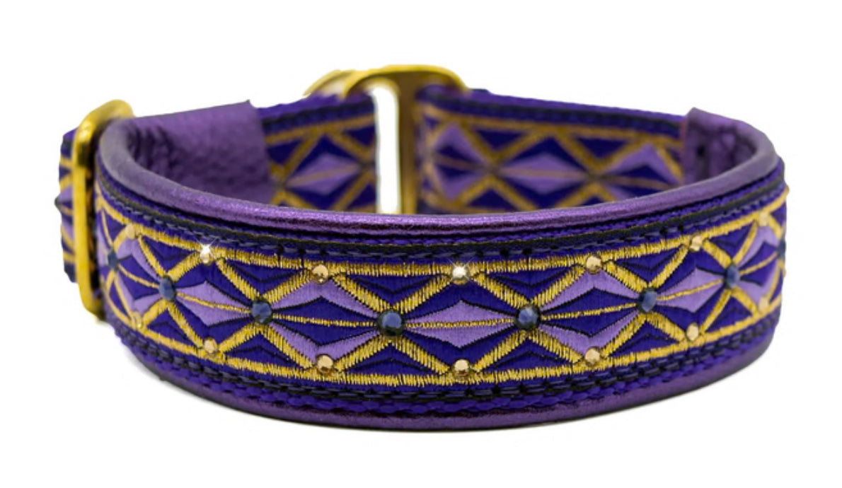 1" Purple Diamonds Luxe Limited Slip Collar