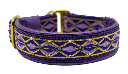 1" Purple Diamonds Luxe Limited Slip Collar