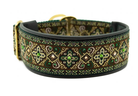1.5" Forest Green Croix Luxe Limited Slip Collar