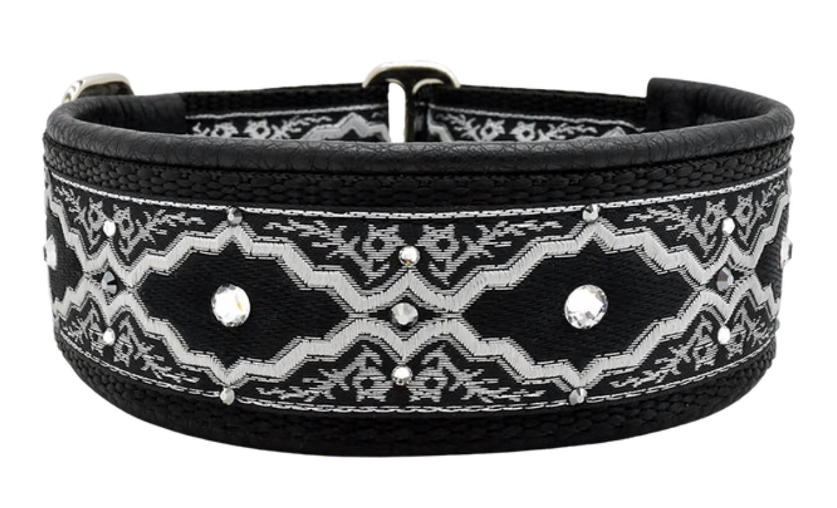 1.5" Onyx Baroque Luxe Limited Slip Collar