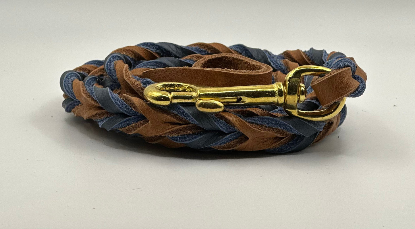 3/4” Bullhide braided leather leash