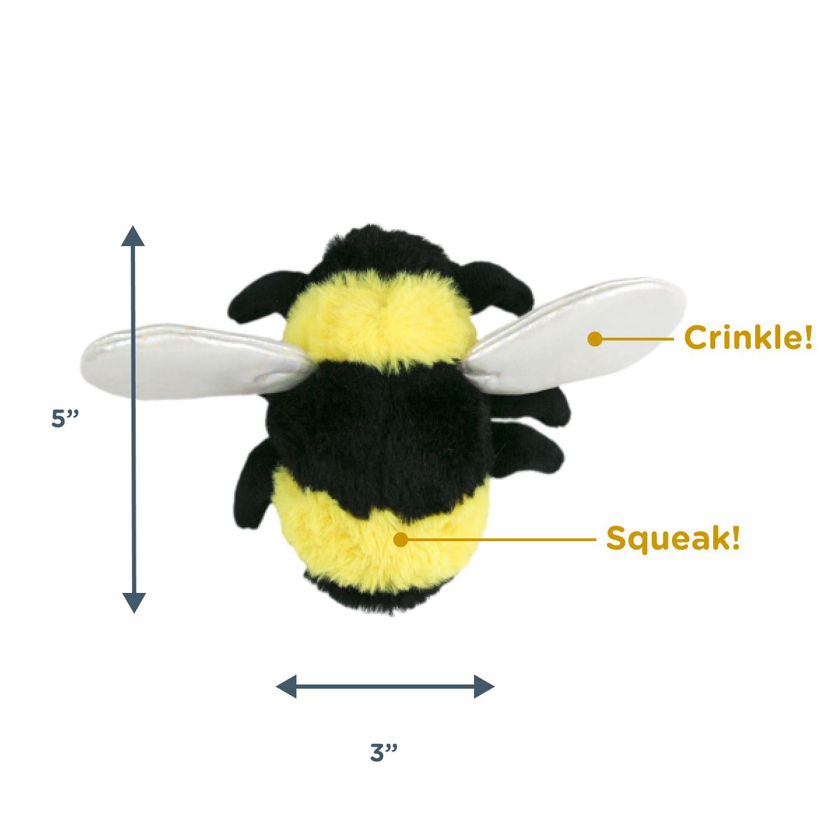 BEE WITH SQUEAKER Tall tails