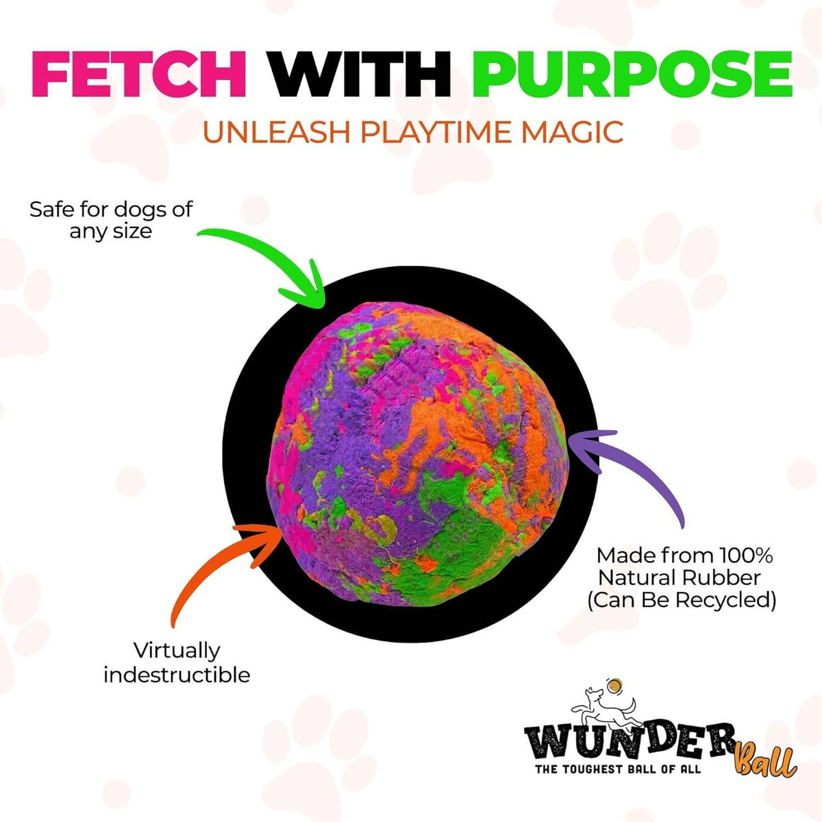 WUNDERball XL Dog Toy Refill – 12 Pack: Solids / X Large