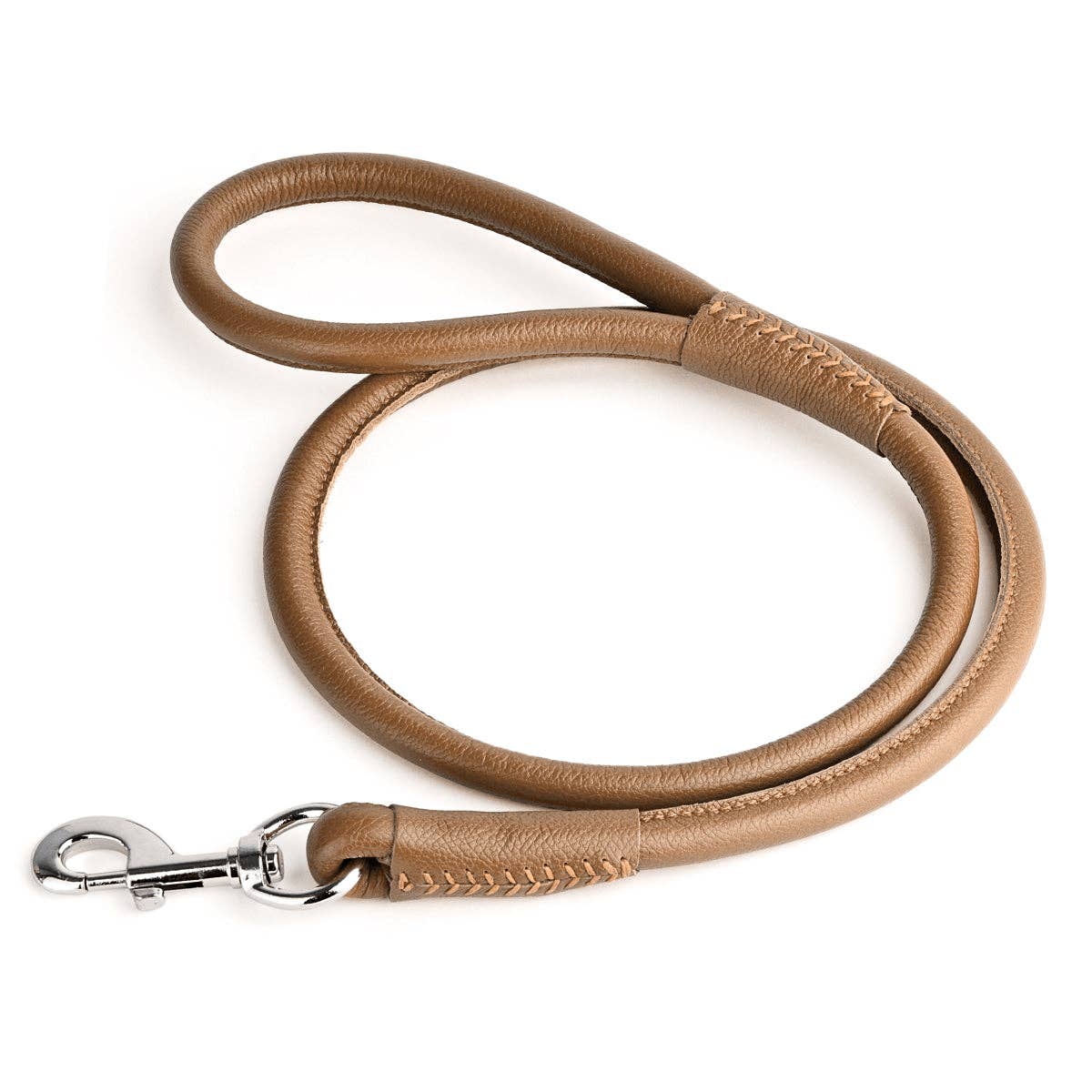 Soft Leather Round Lead: Royal Blue / 4' / 1/4"