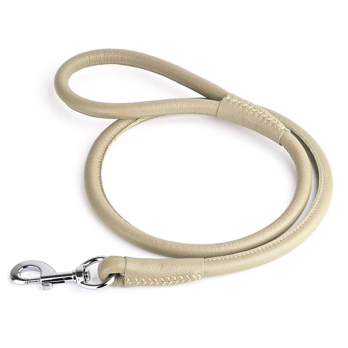 Soft Leather Round Lead: Royal Blue / 4' / 1/4"