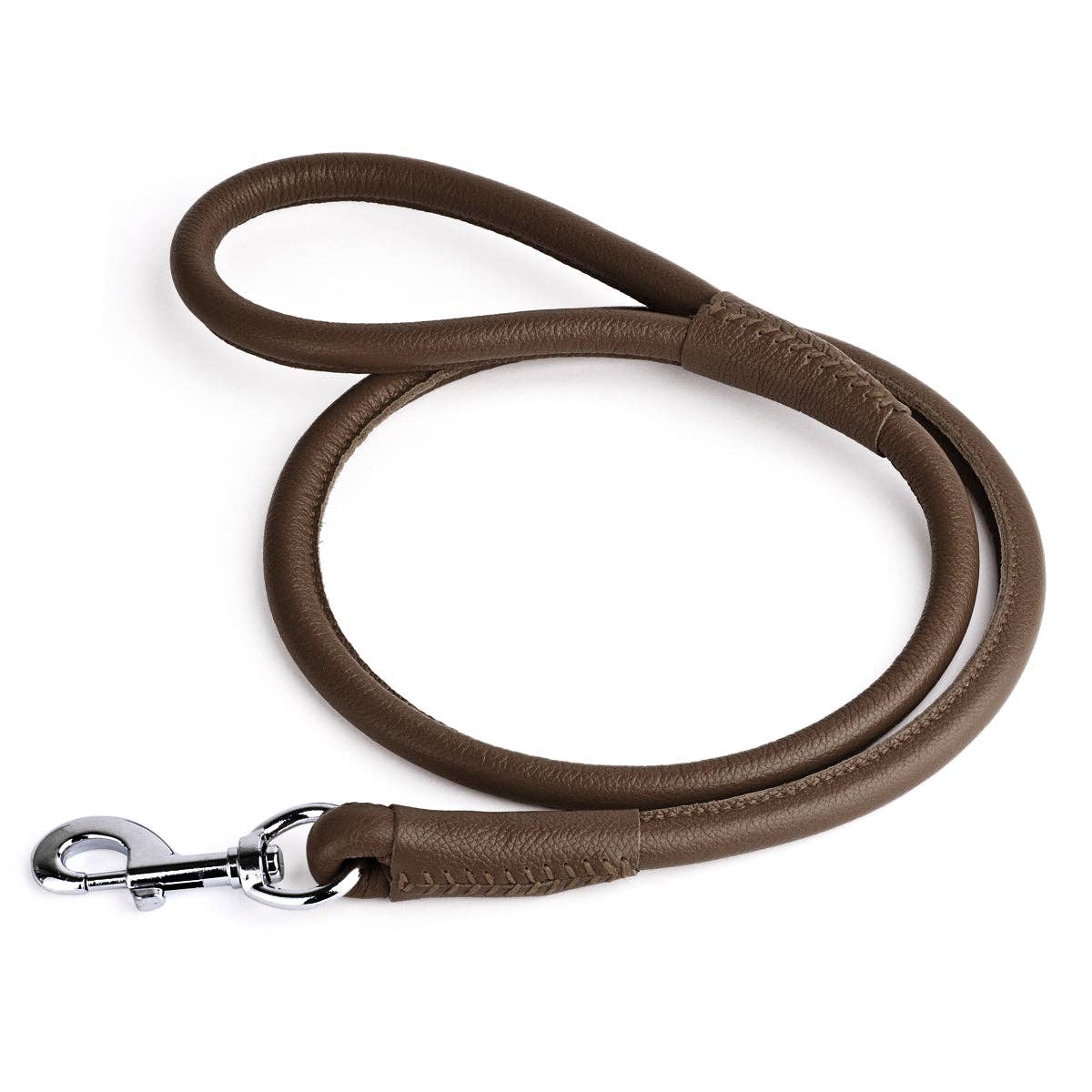 Soft Leather Round Lead: Royal Blue / 4' / 1/4"