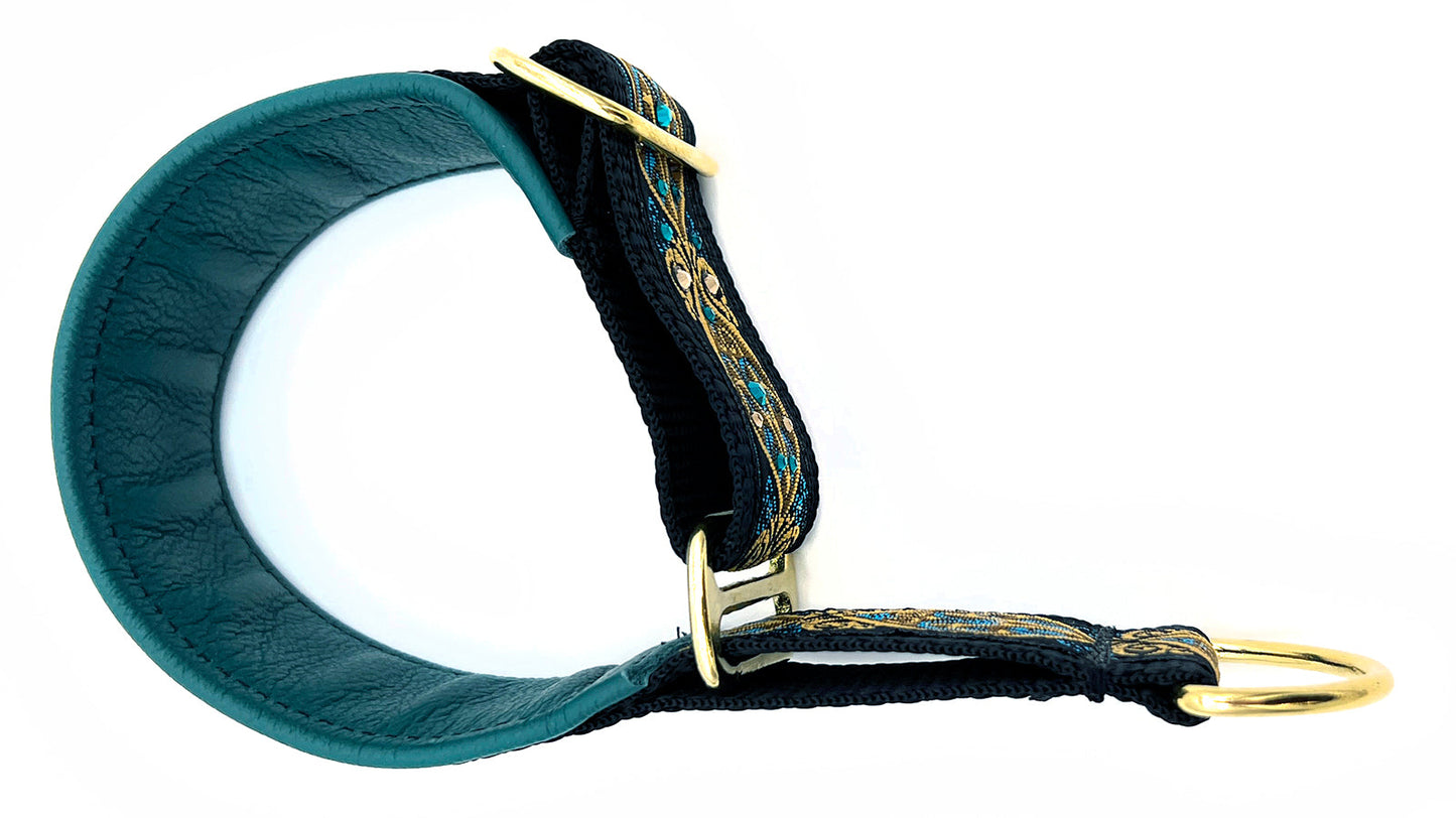 1.5" Teal Venetian Luxe Limited Slip Collar
