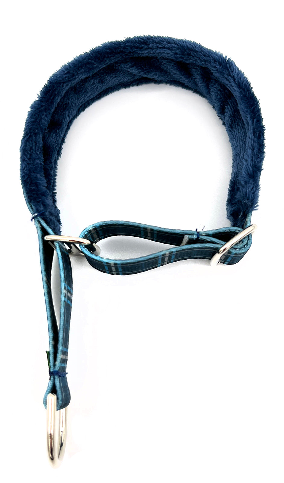 1" Blue Plaid Everyday Limited Slip Collar