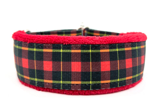 1.5" Red Plaid Everyday Limited Slip Collar